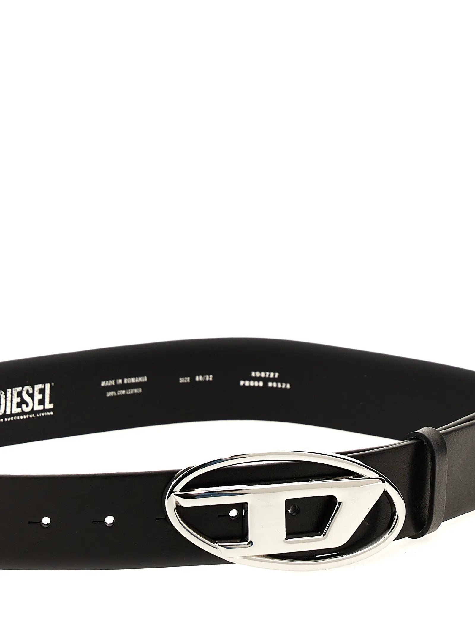 Diesel Black Other Fibres Regular Belt