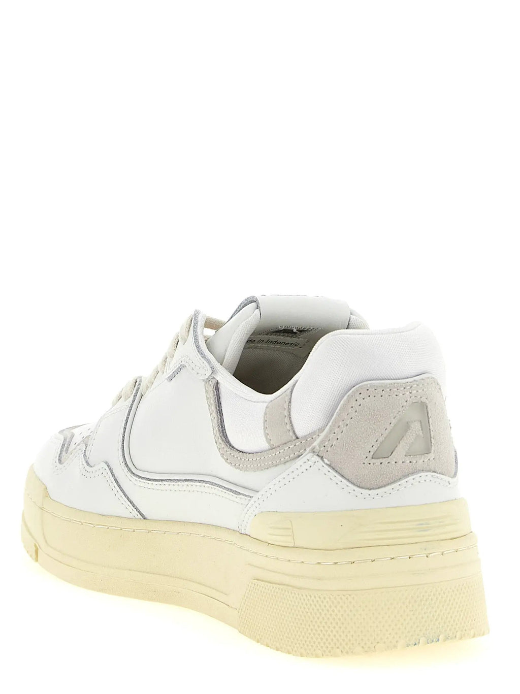 Autry White Cowhide Low Top Sneakers