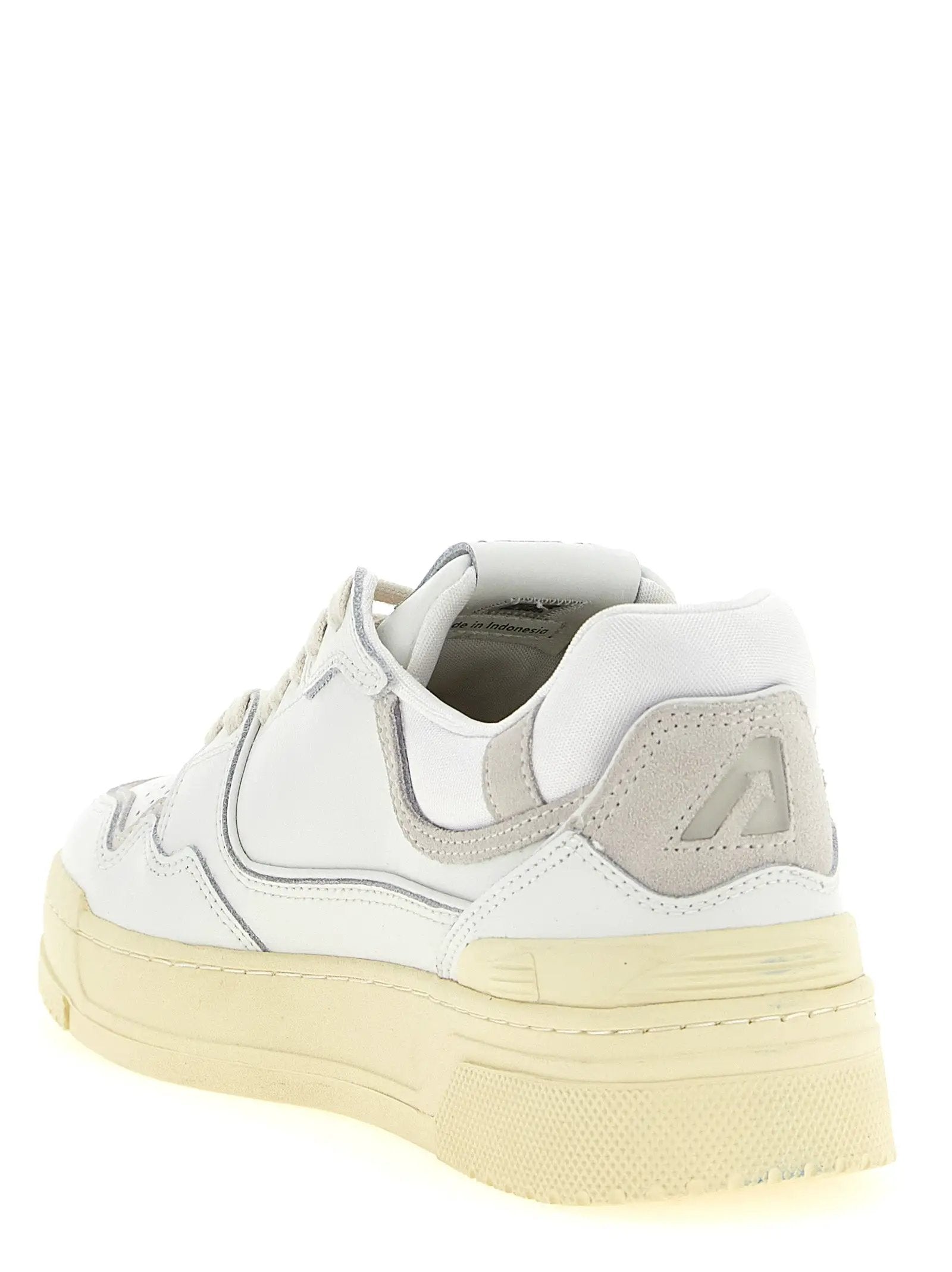 Autry White Cowhide Low Top Sneakers