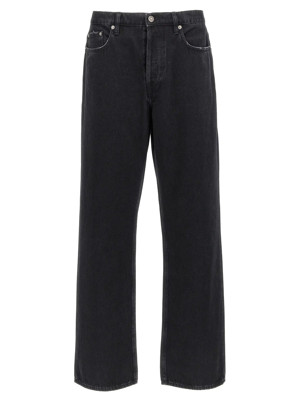 Golden Goose Black Cotton Straight-Leg Jeans
