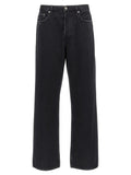 Golden Goose Black Cotton Straight-Leg Jeans
