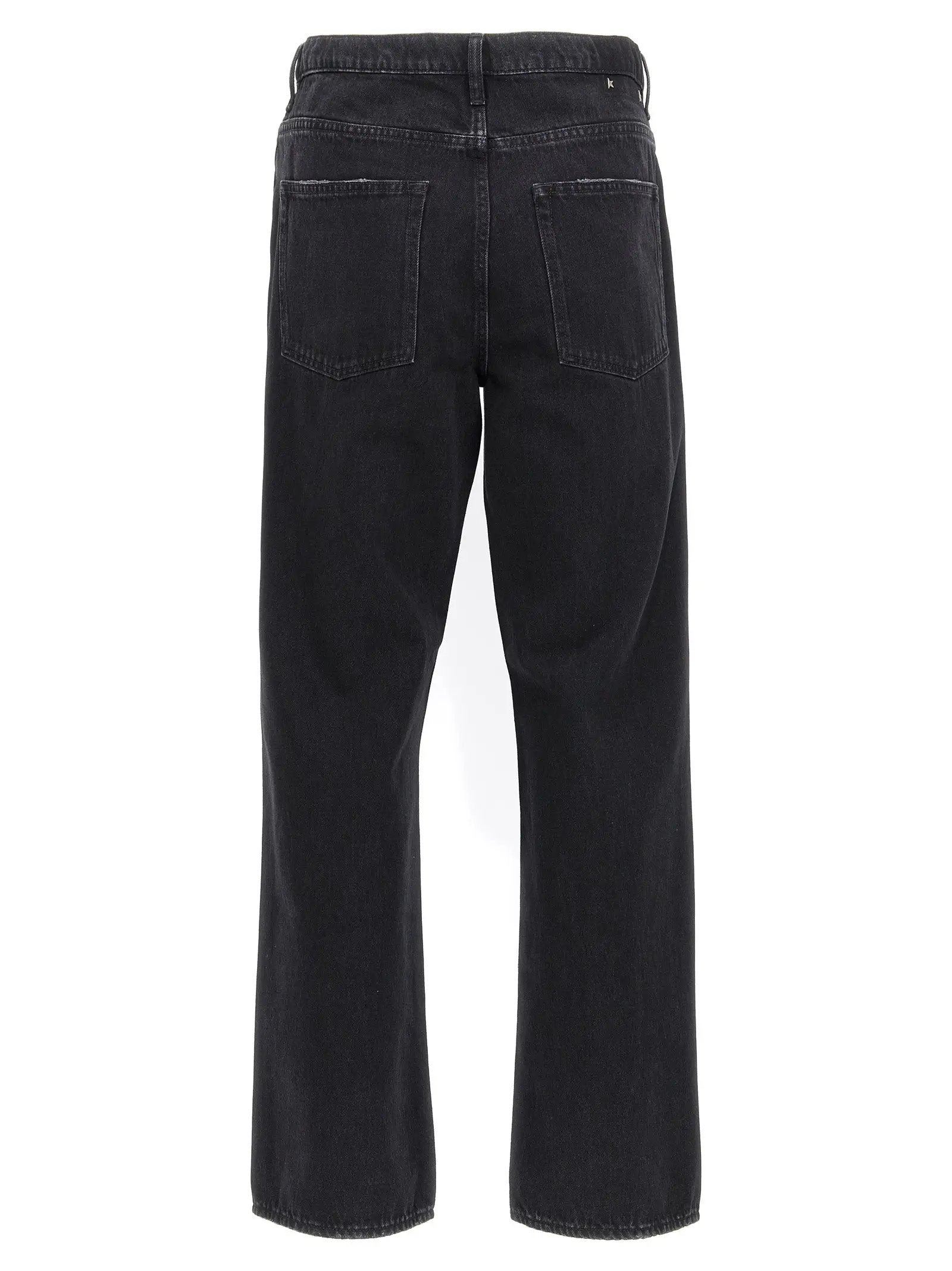 Golden Goose Black Cotton Straight-Leg Jeans