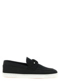 Christian Louboutin Black Calfskin Slip-On Loafers