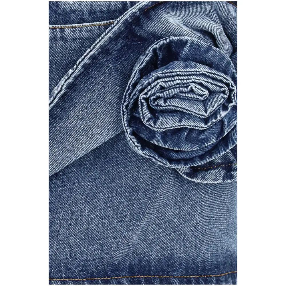 Mini-jupe Magda Butrym en coton bleu