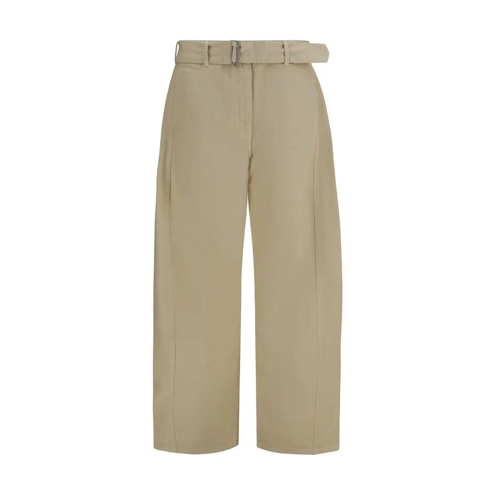 Magda Butrym Beige Cotton Casual Pants