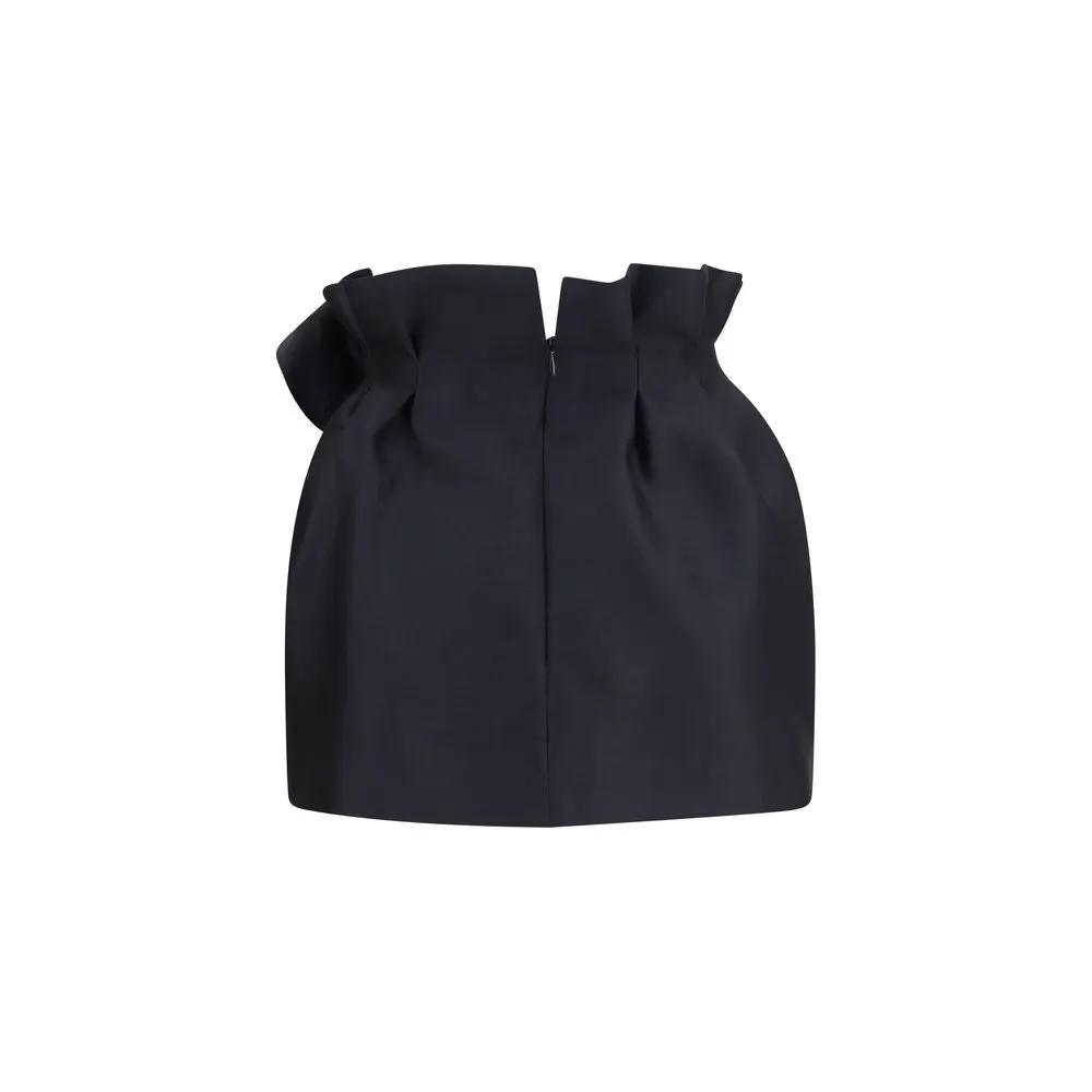 Magda Butrym Black Wool Oves Aries Mini Skirt