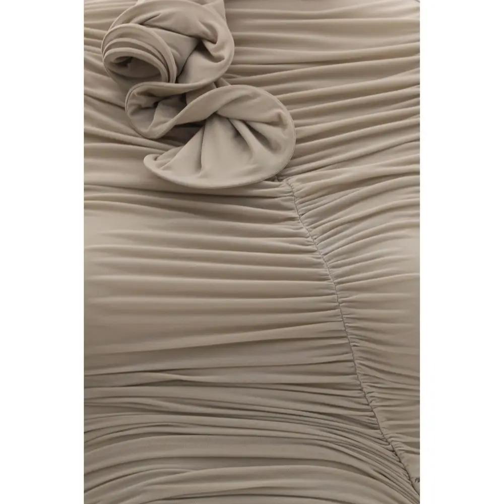 Magda Butrym Beige Copper Cocktail Dress