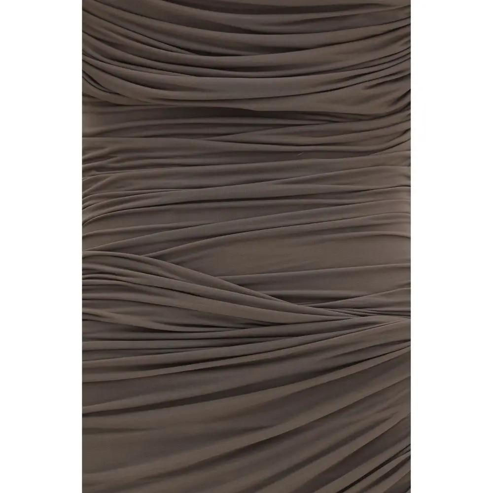 Magda Butrym Brown Copper Cocktail Dress