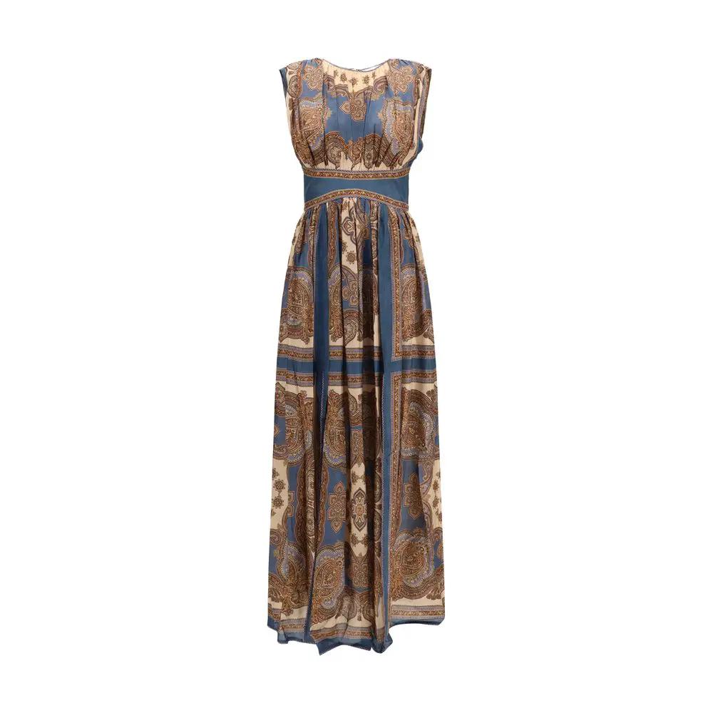 Robe décontractée Zimmermann en soie blanche