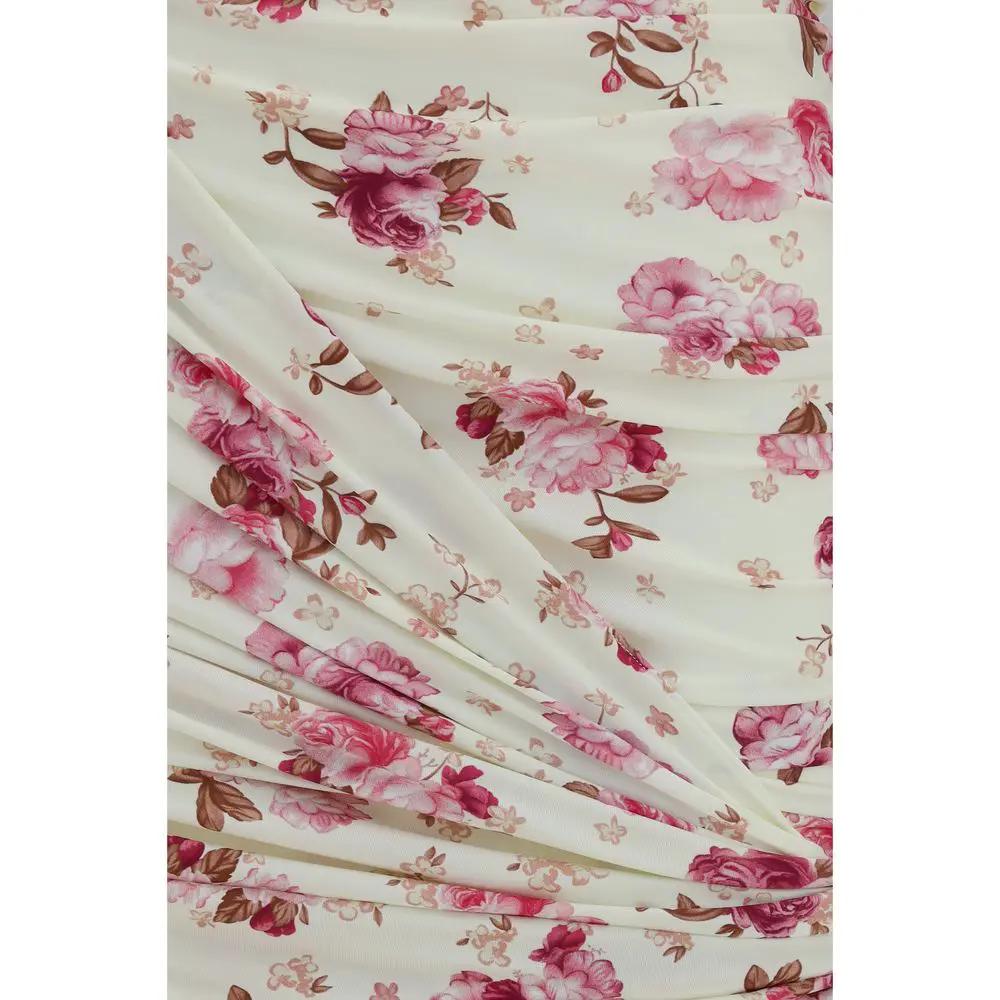 Mini-jupe en polyamide beige Magda Butrym