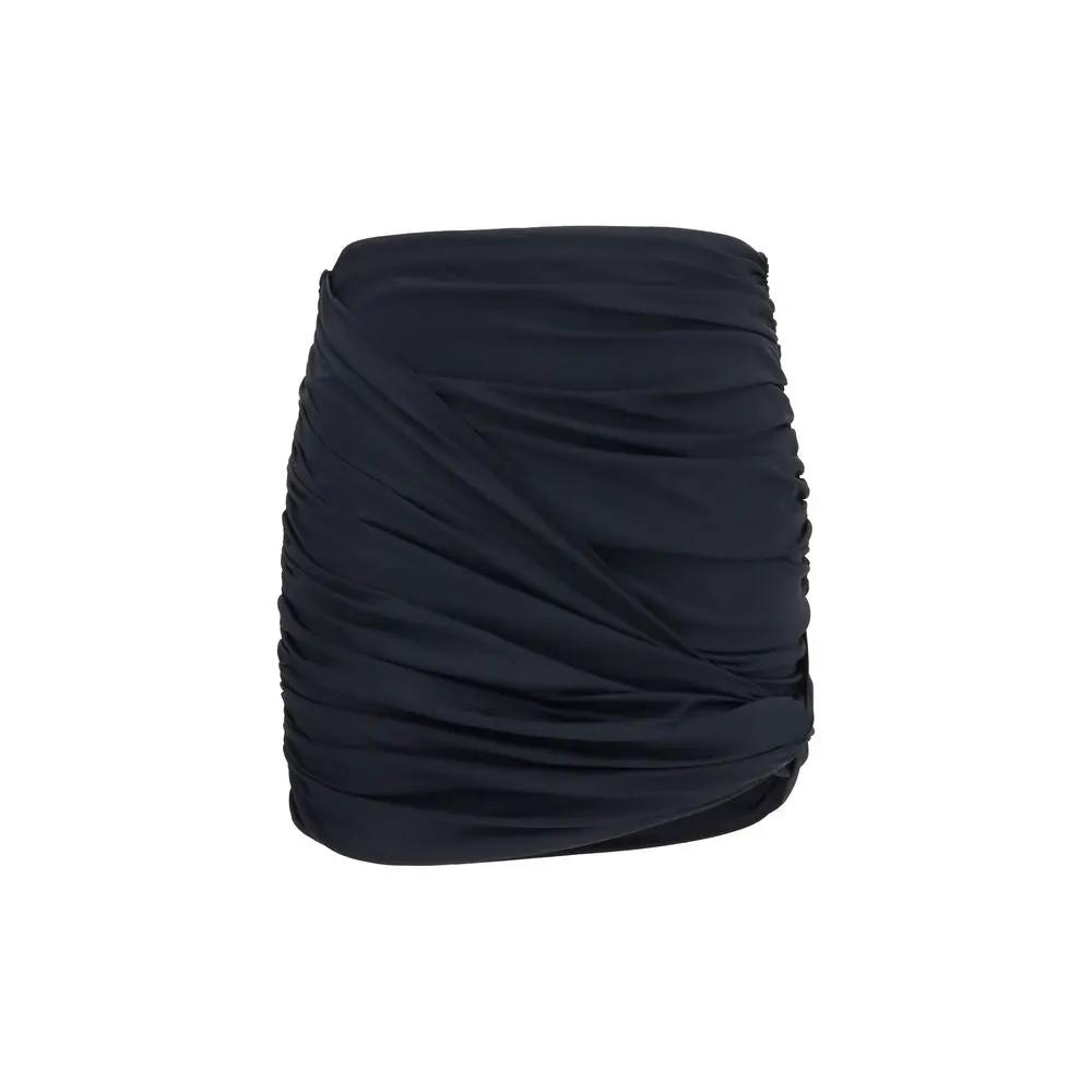 Mini-jupe Magda Butrym noire en polyamide