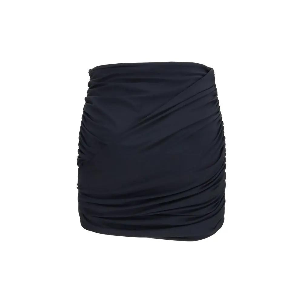 Mini-jupe Magda Butrym noire en polyamide