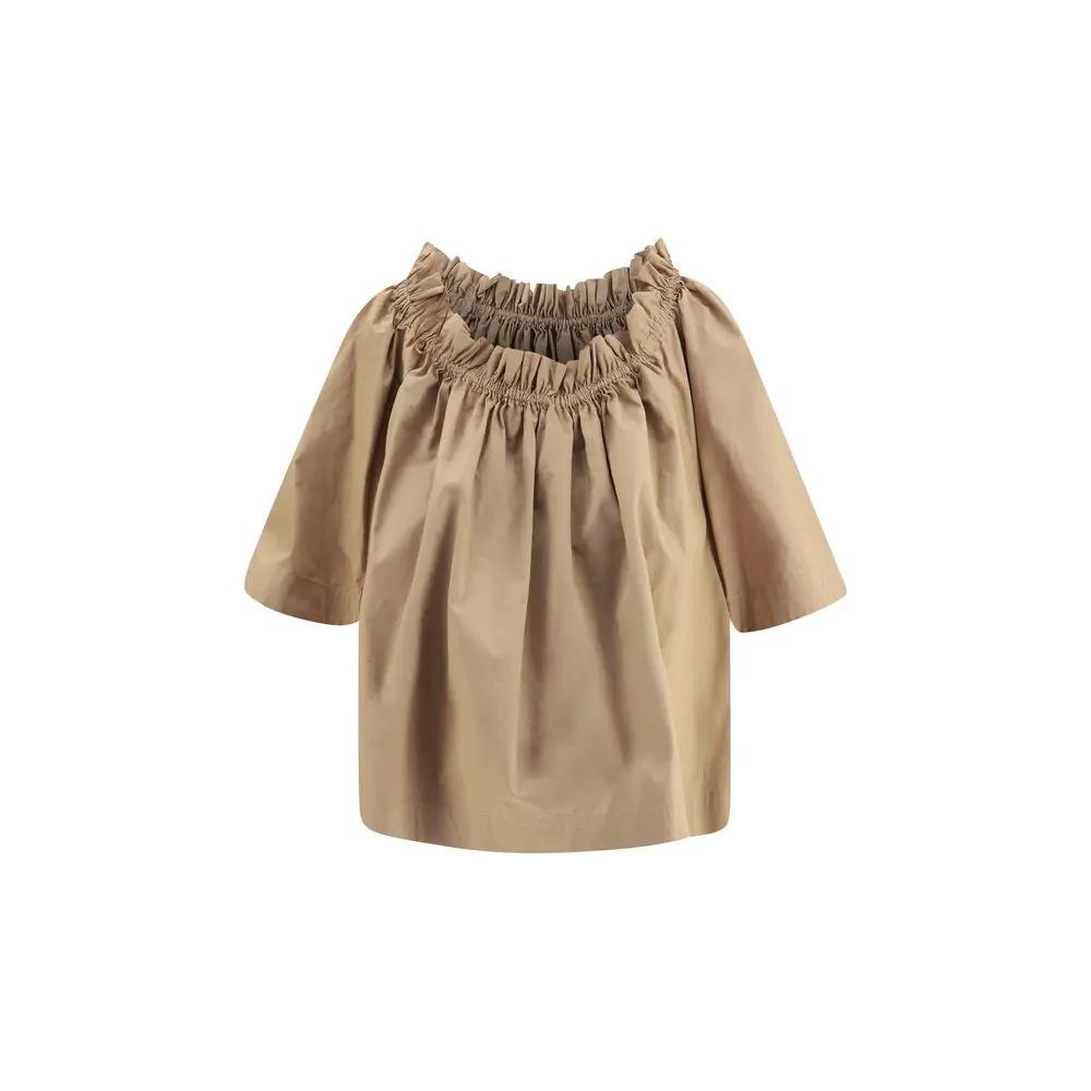 Saint Laurent Beige Cotton Shortsleeve Shirt