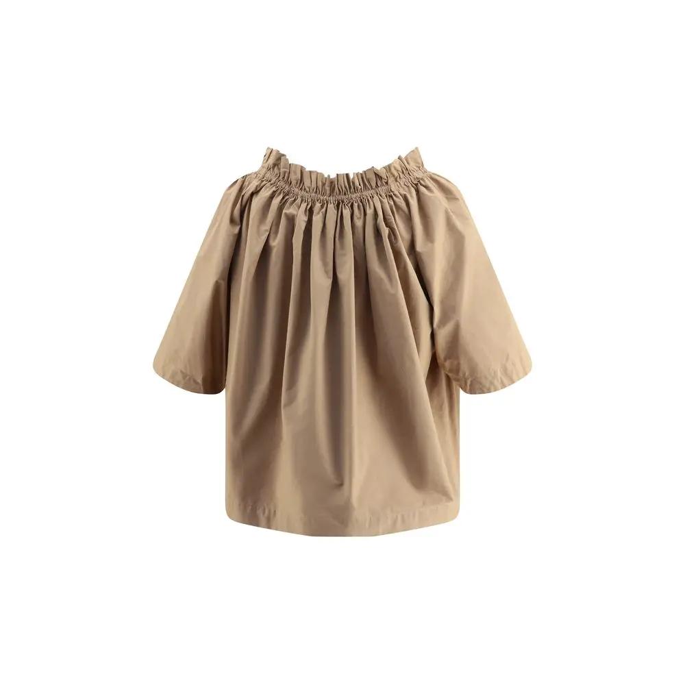 Saint Laurent Beige Cotton Shortsleeve Shirt
