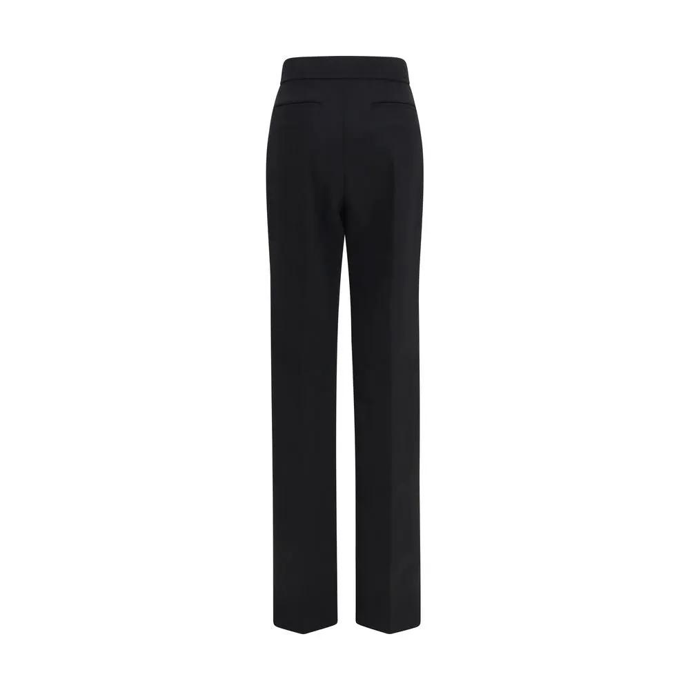 Valentino Garavani Black Wool Oves Aries Flared Pants