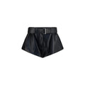 Magda Butrym Magda Butrym Black Lambskin Bermuda Shorts