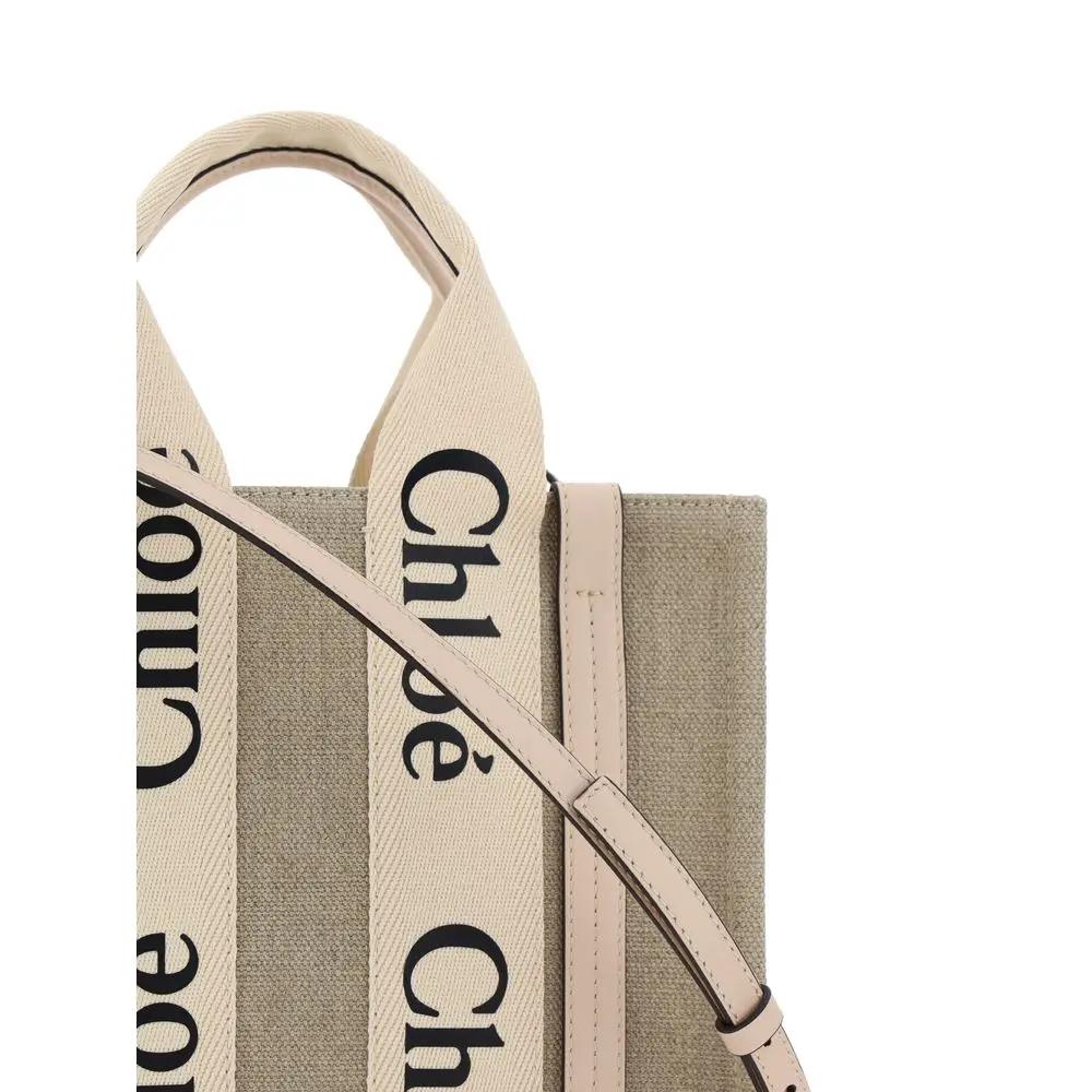Chloé Chloé Brown Linen Handbag