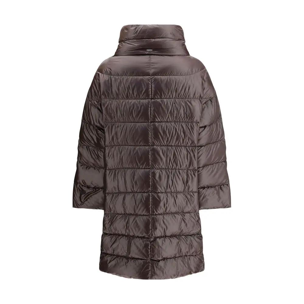 Herno Herno Brown Polyester Full-Length Jacket