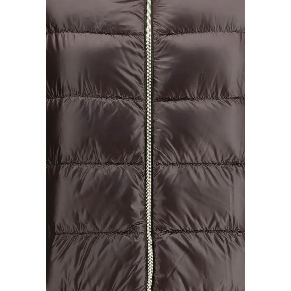 Herno Herno Brown Polyester Full-Length Jacket
