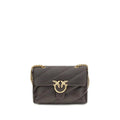PINKO PINKO Brown Calf Leather Bos Taurus Shoulder Bag