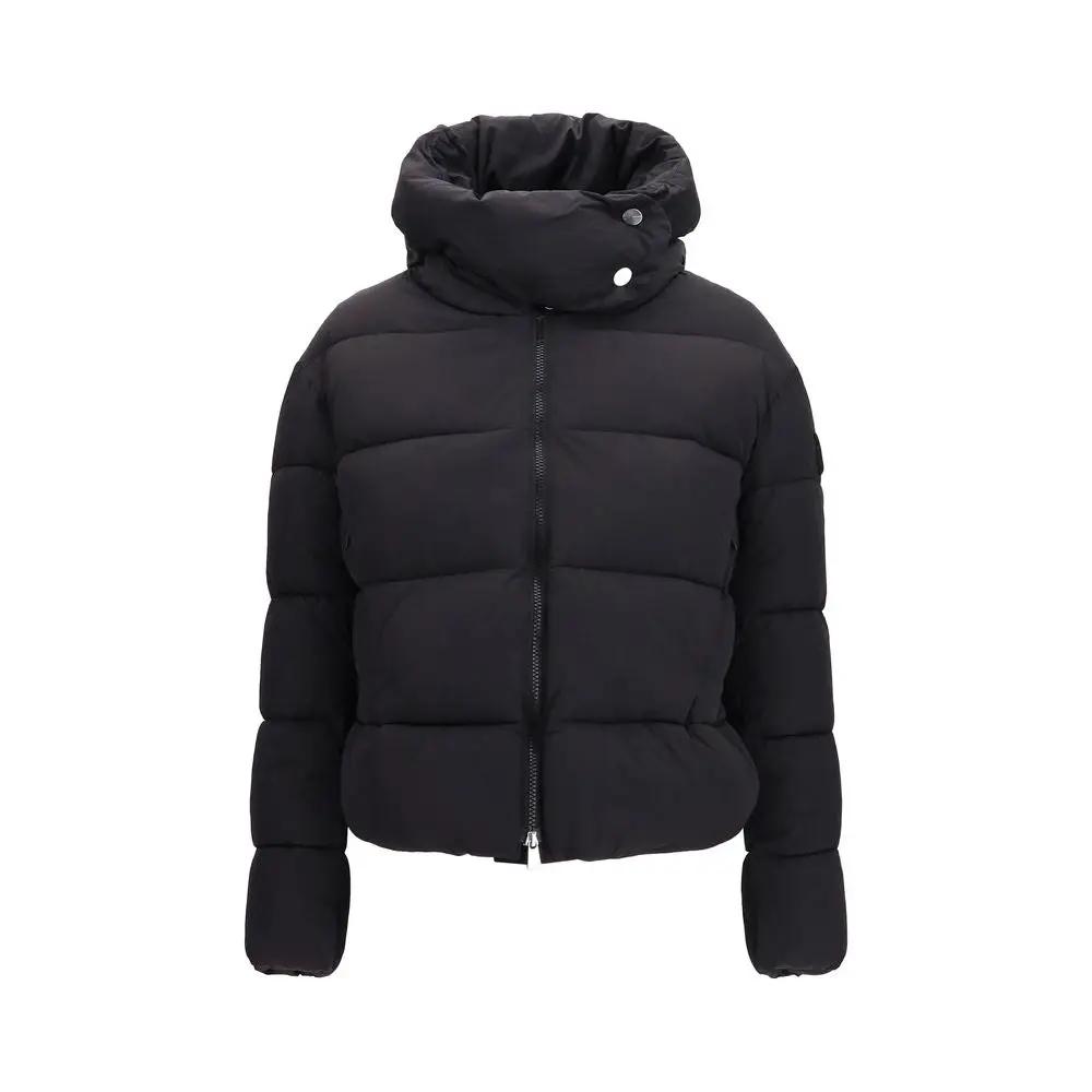 PINKO PINKO Black Nylon Full-Length Jacket