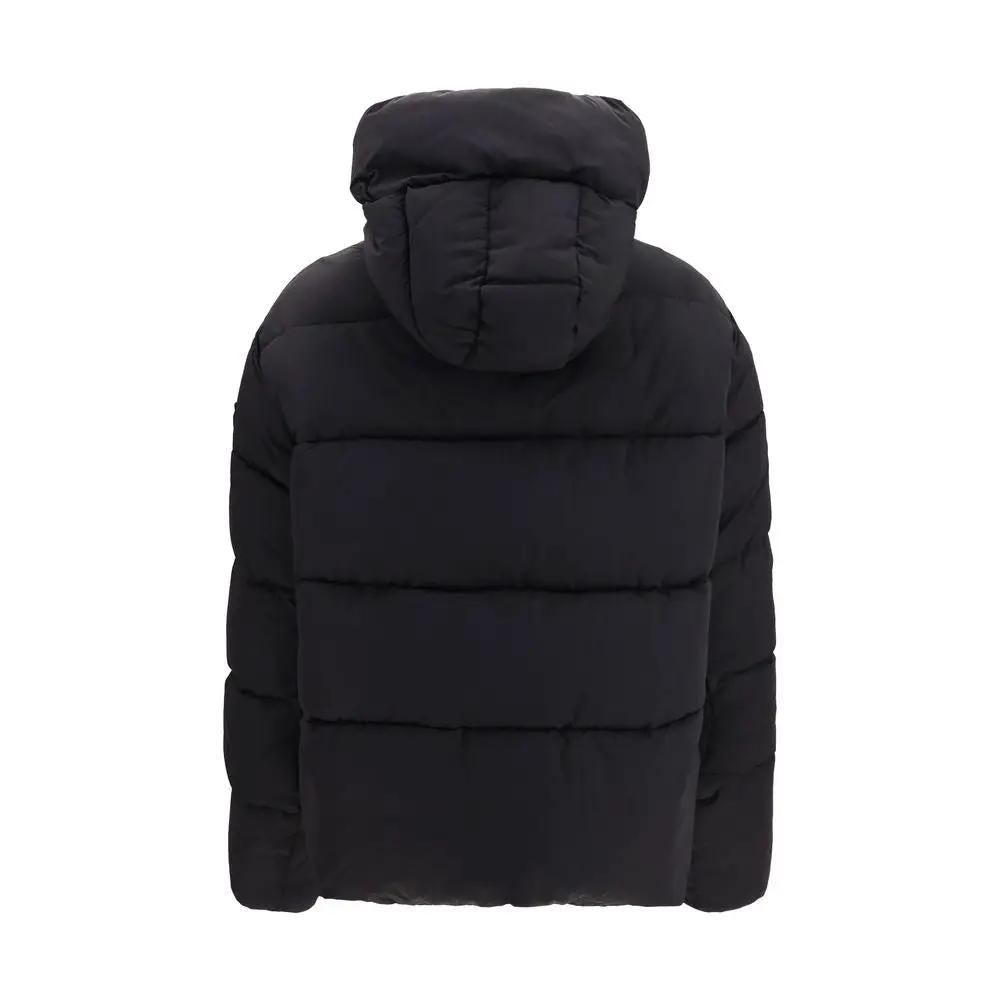 PINKO PINKO Black Nylon Full-Length Jacket