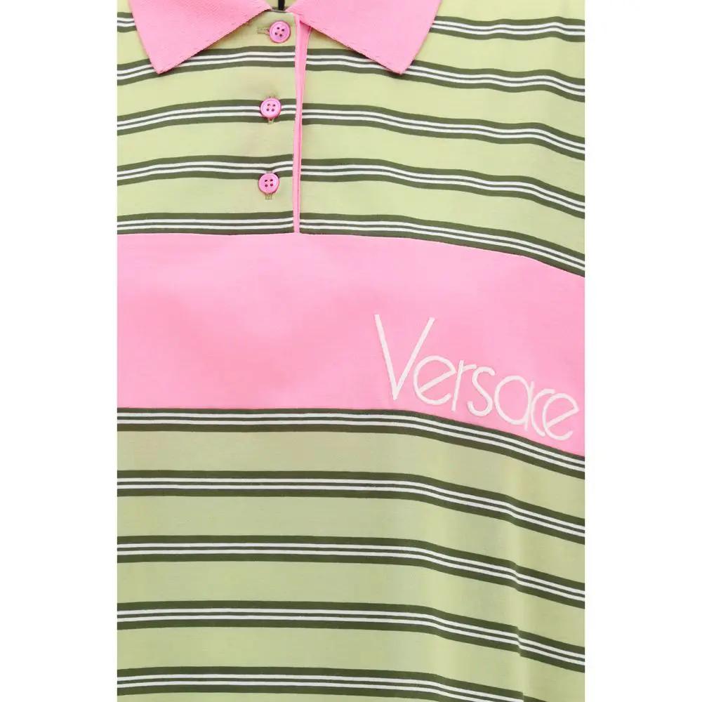 Versace Versace Multicolor Cotton Polo Shirt