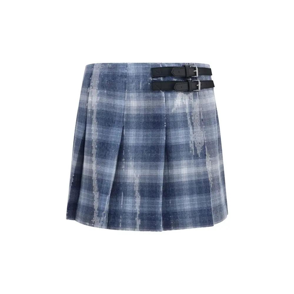 PINKO PINKO Blue Polyester Mini Skirt