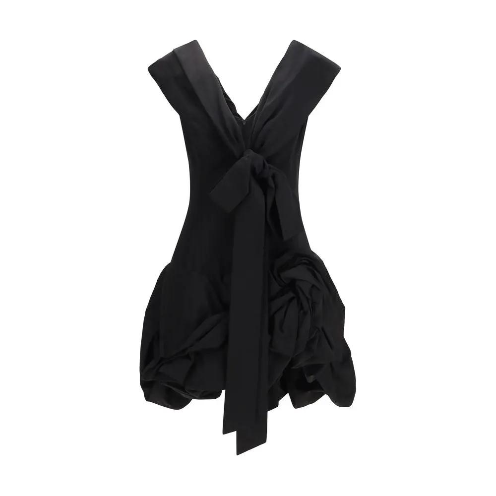 Magda Butrym Magda Butrym Black Cotton Cocktail Dress