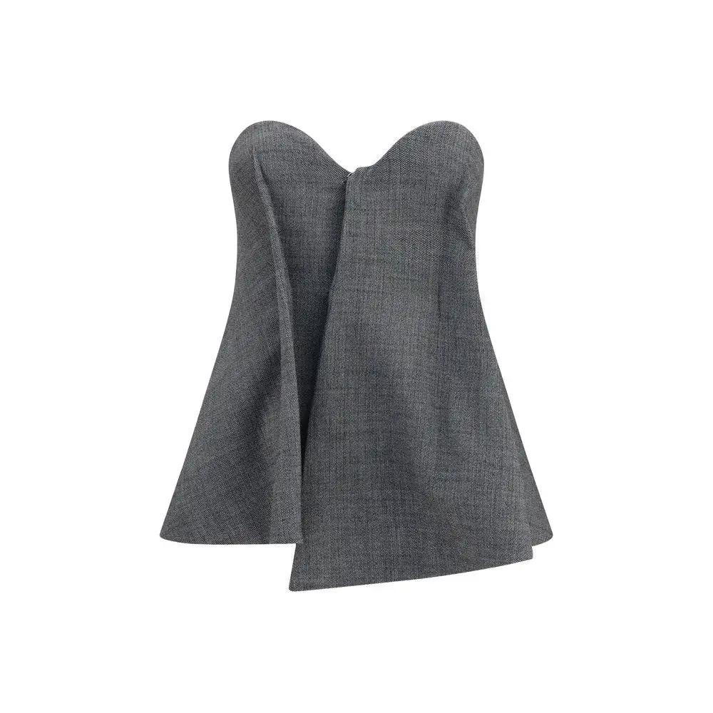 Magda Butrym Magda Butrym Gray Wool Oves Aries Corset
