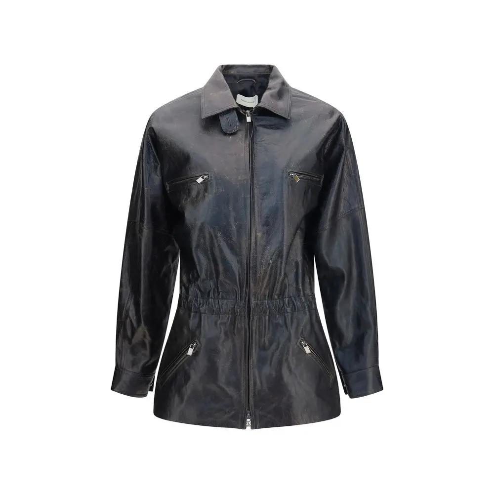 Magda Butrym Magda Butrym Black Lambskin Leather Jacket