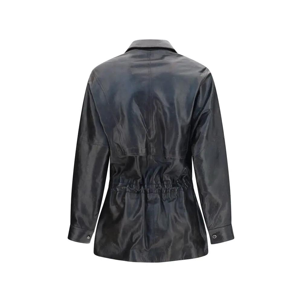 Magda Butrym Magda Butrym Black Lambskin Leather Jacket