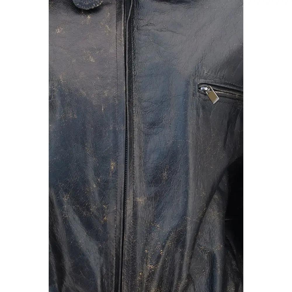 Magda Butrym Magda Butrym Black Lambskin Leather Jacket