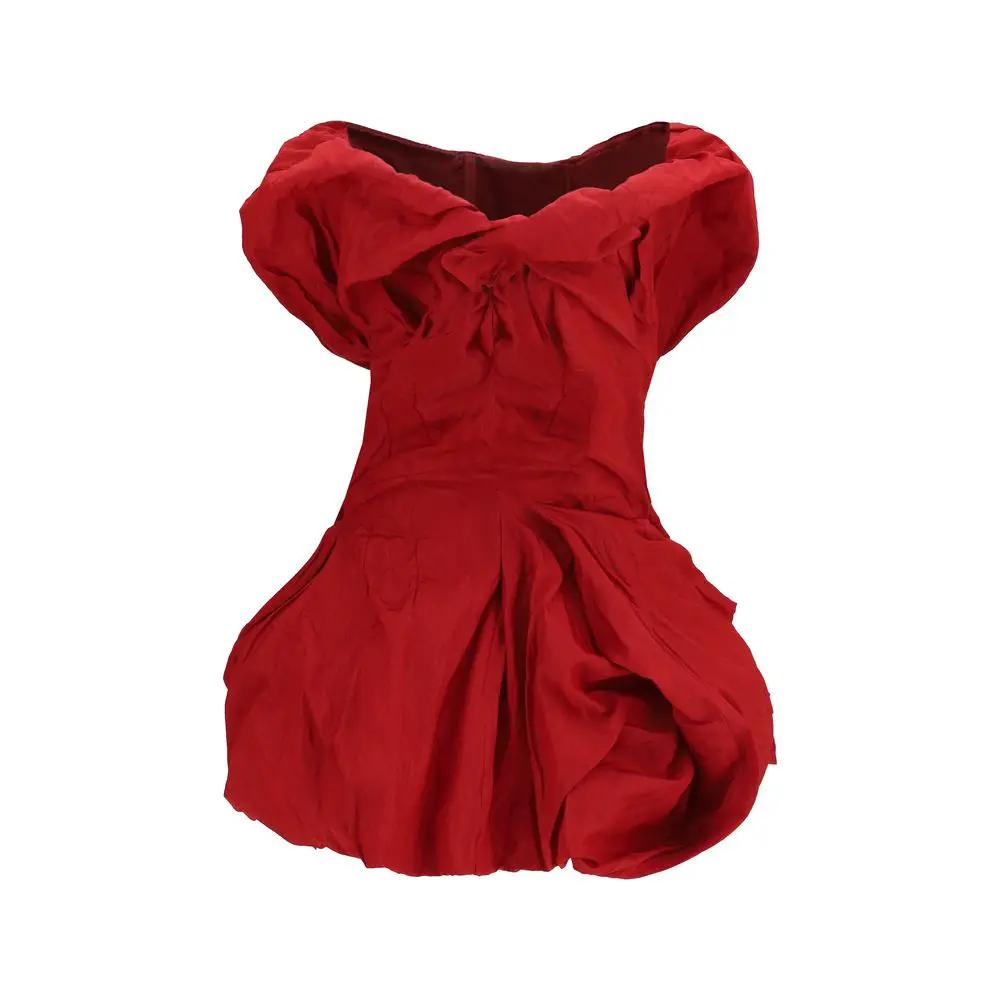 Magda Butrym Magda Butrym Multicolor Cotton Cocktail Dress