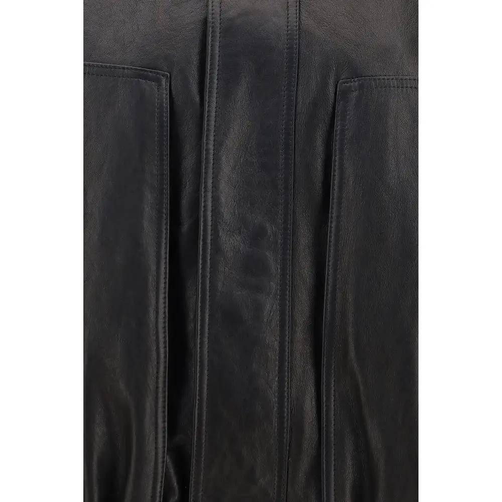 Magda Butrym Magda Butrym Black Lambskin Leather Jacket