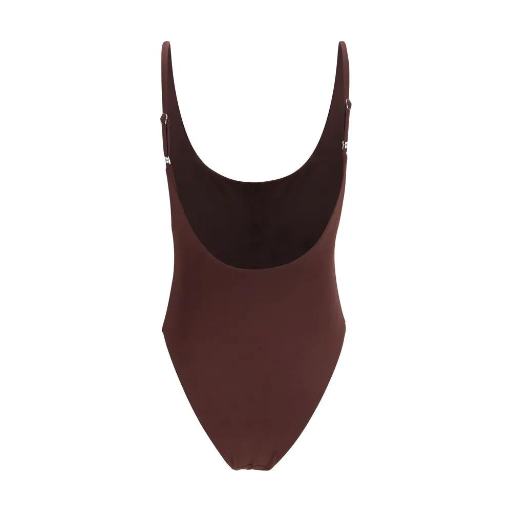 Magda Butrym Magda Butrym Bordeaux Polyamide One-Piece Swimsuit