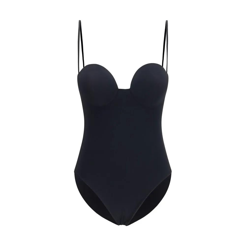 Magda Butrym Magda Butrym Black Polyamide One-Piece Swimsuit