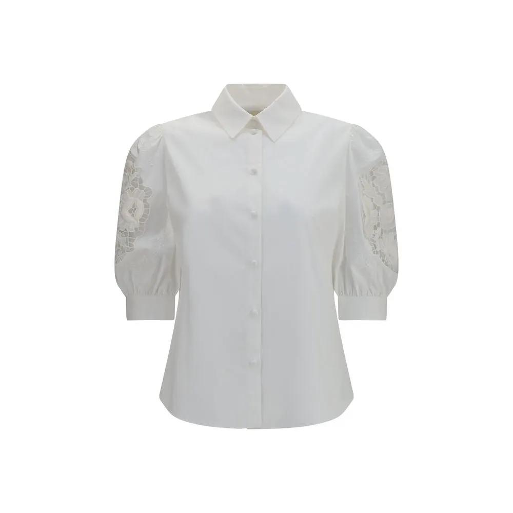 Valentino Garavani Valentino Garavani White Cotton Blouse