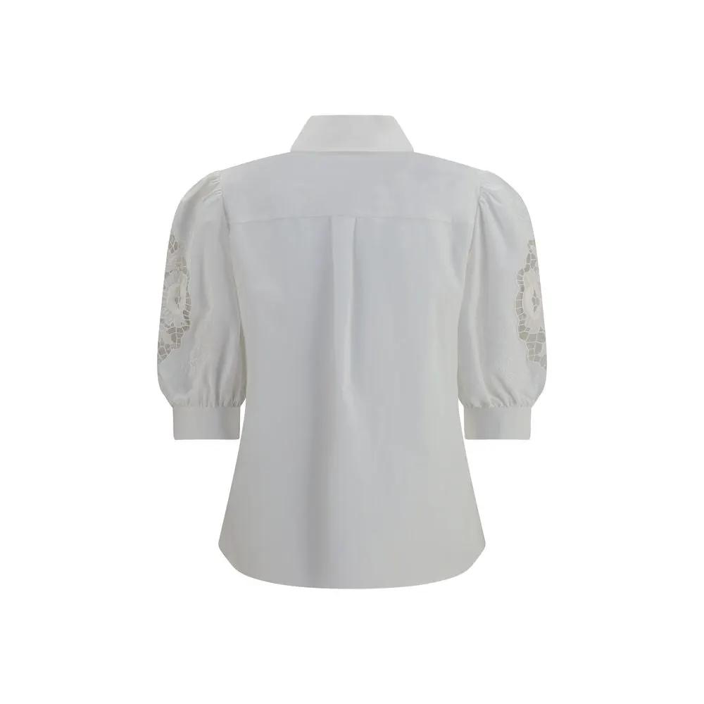 Valentino Garavani Valentino Garavani White Cotton Blouse