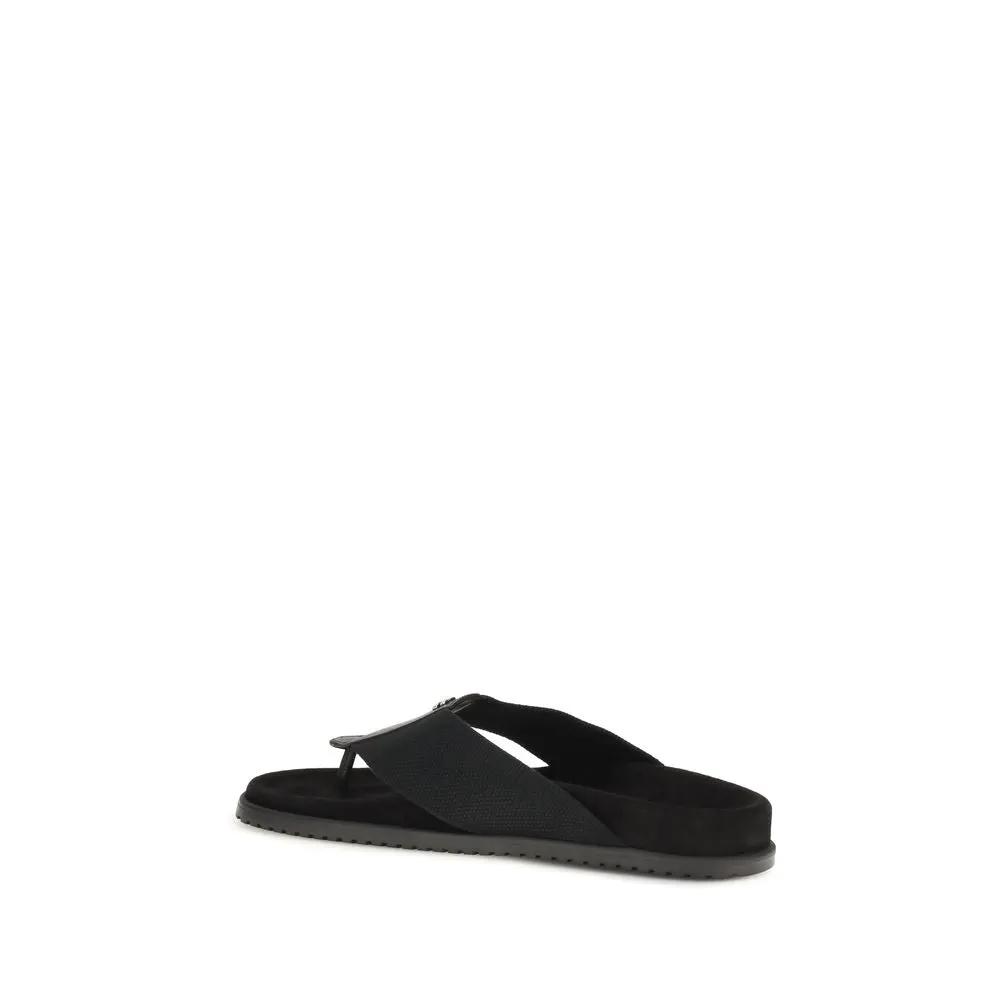 Sandales tongs Dolce & Gabbana en polyester noir