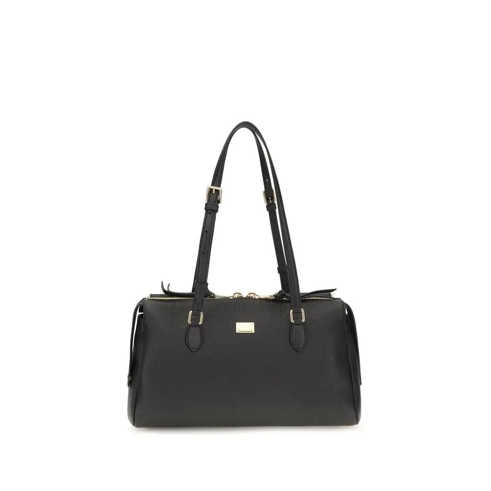 Sac bandoulière Bos Taurus en cuir de veau noir Dolce &amp; Gabbana