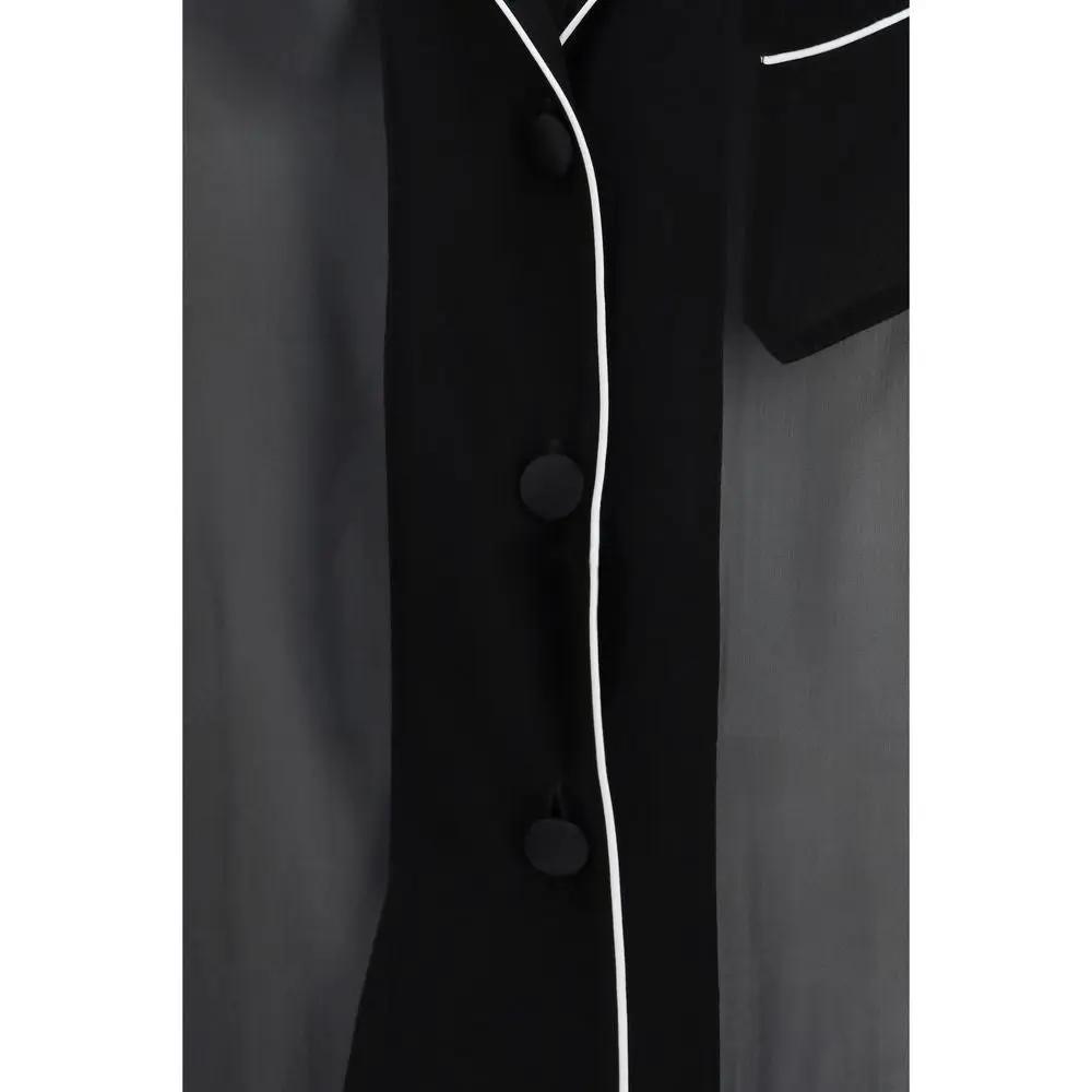Dolce & Gabbana Black Silk Shirt