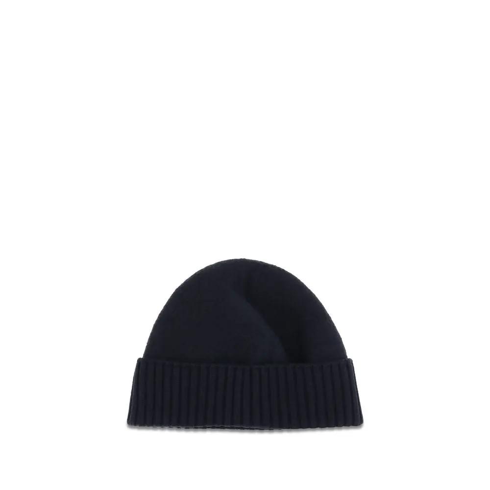 Dolce & Gabbana Black Wool Oves Aries Beanie