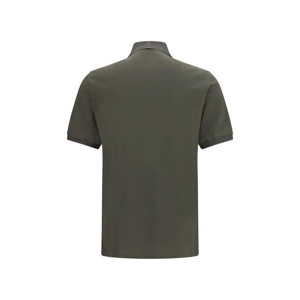 Brunello Cucinelli Brunello Cucinelli Bicolor Cotton Polo Shirt