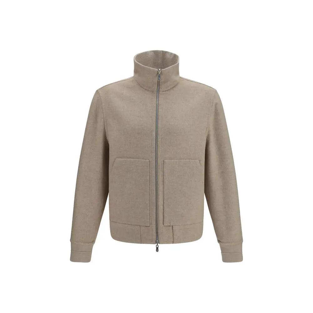 Brunello Cucinelli Brunello Cucinelli Beige Cashmere Full-Length Jacket
