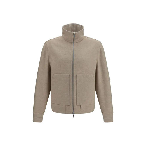 Brunello Cucinelli Brunello Cucinelli Beige Cashmere Full-Length Jacket