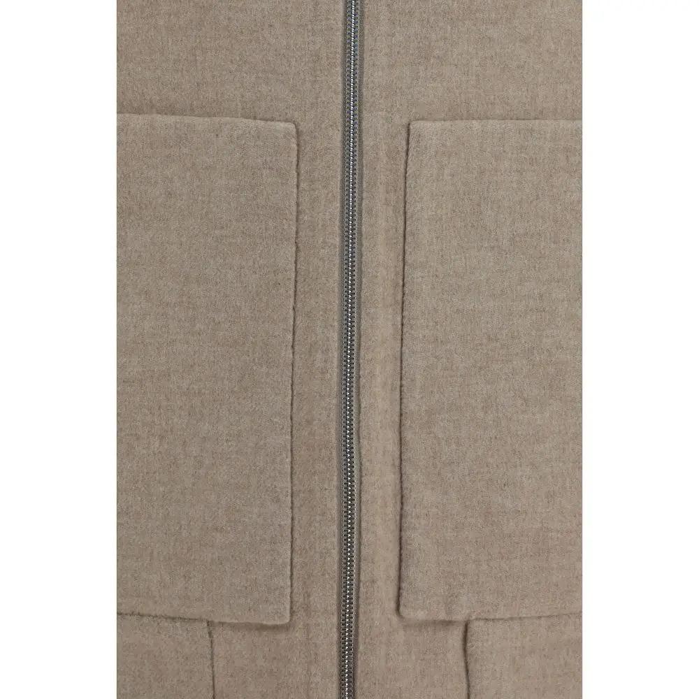 Brunello Cucinelli Brunello Cucinelli Beige Cashmere Full-Length Jacket