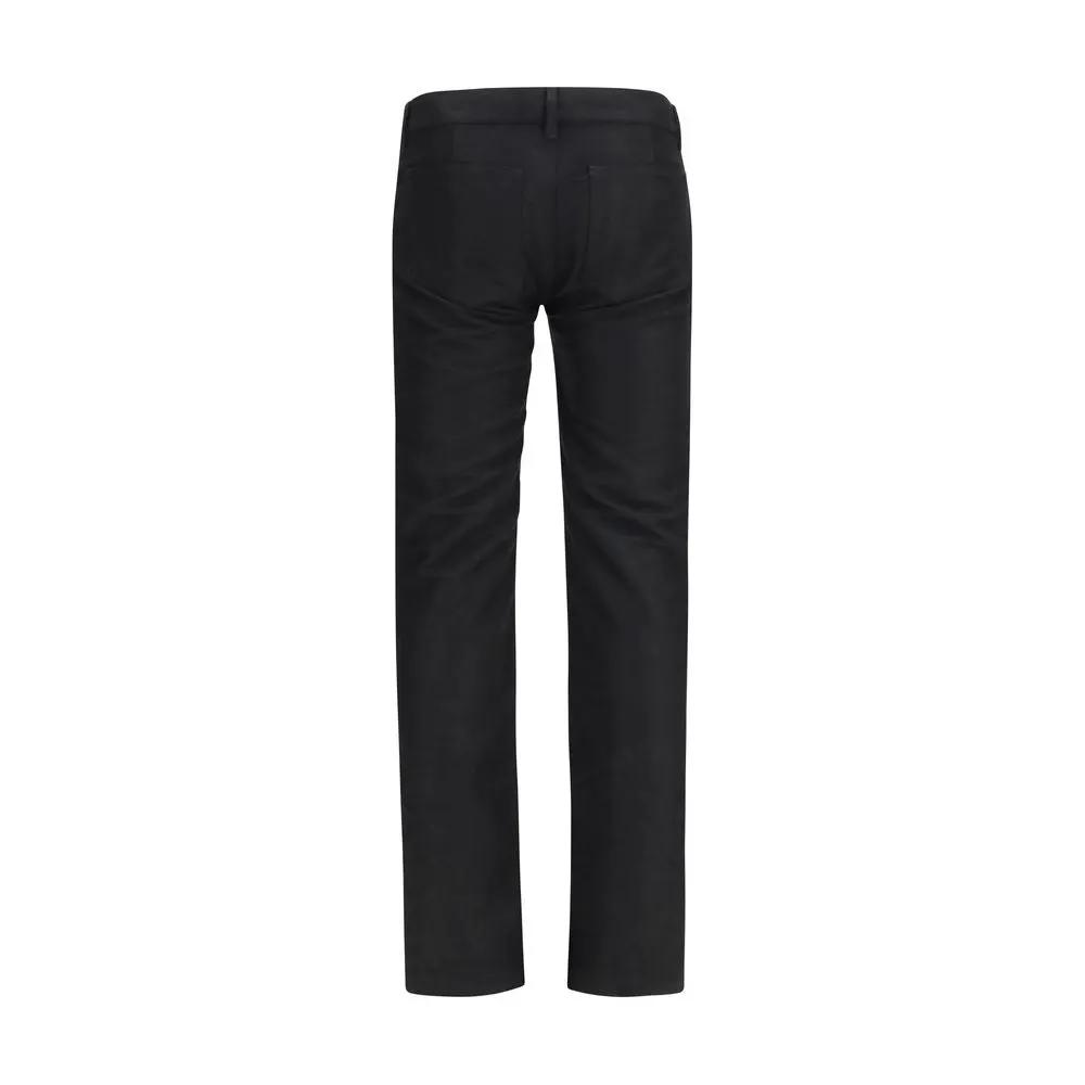 Rick Owens Rick Owens Black Wool Oves Aries Straight-Leg Jeans