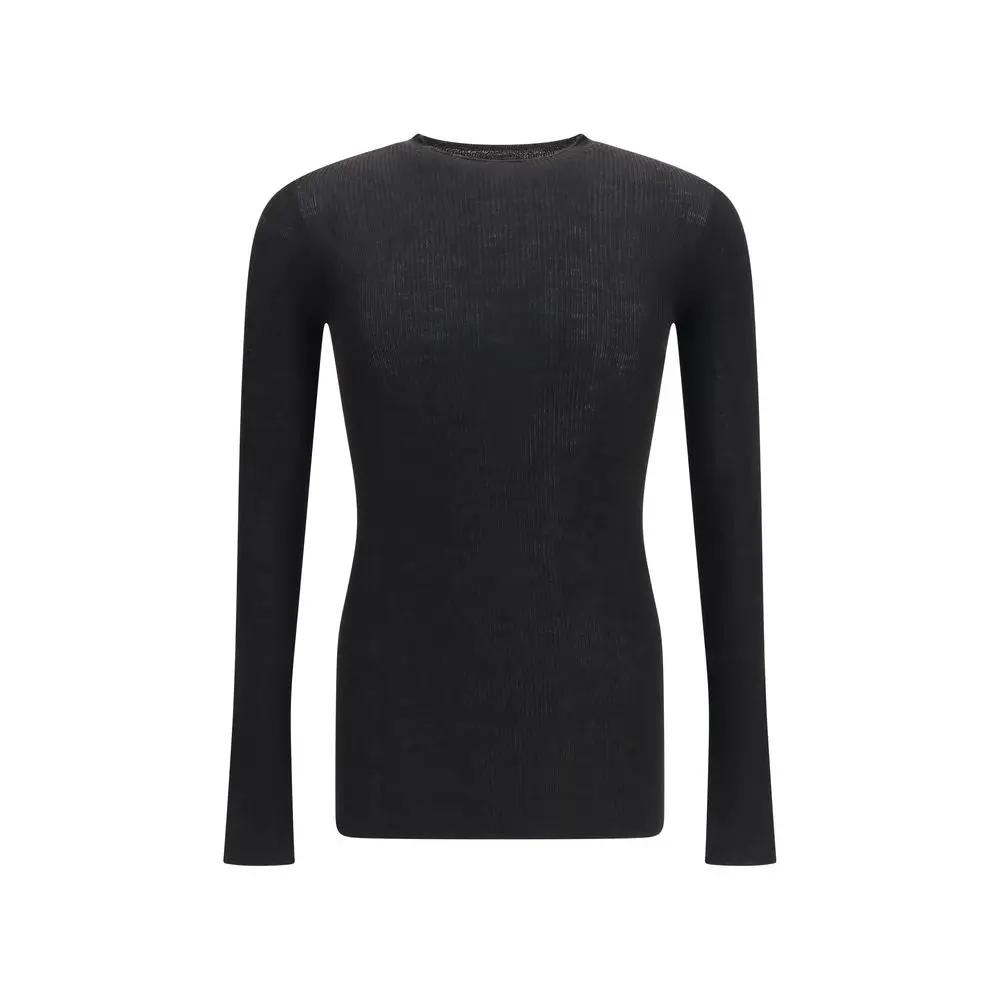 Rick Owens Rick Owens Black Wool Oves Aries Sweatshirt