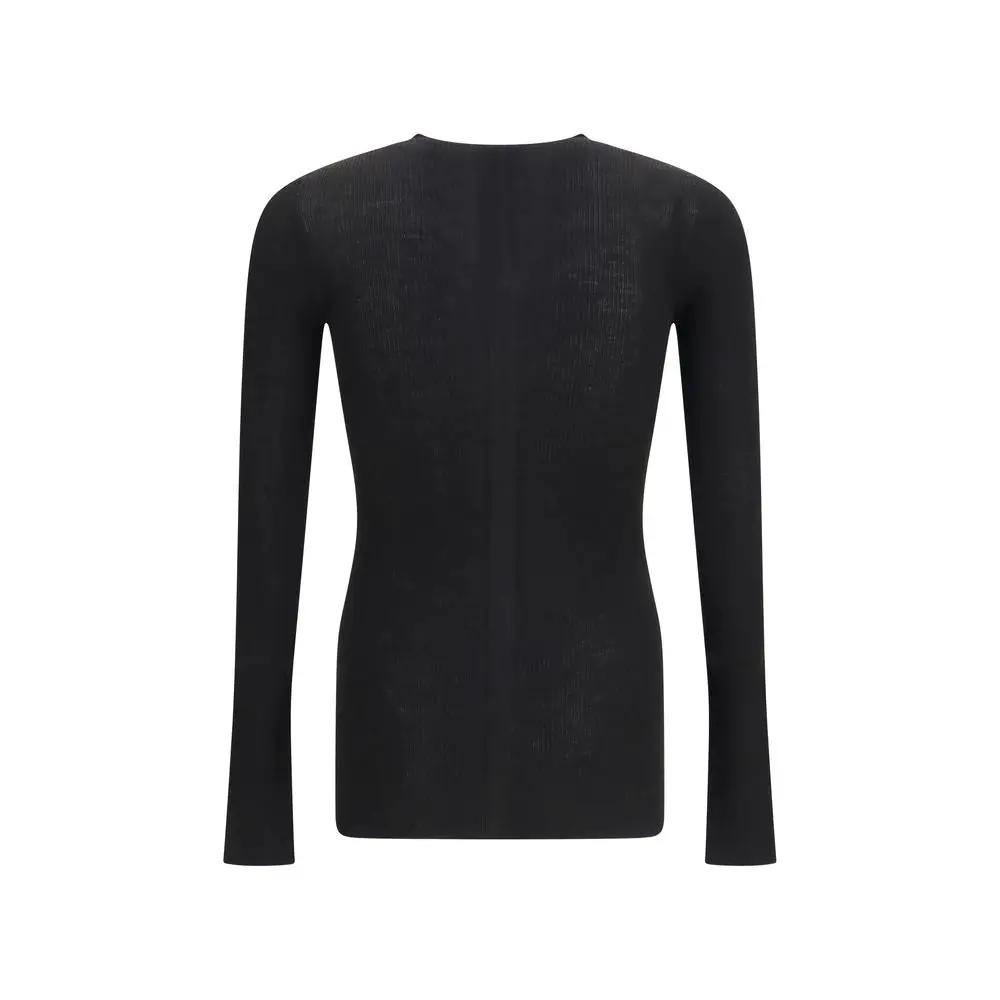 Rick Owens Rick Owens Black Wool Oves Aries Sweatshirt